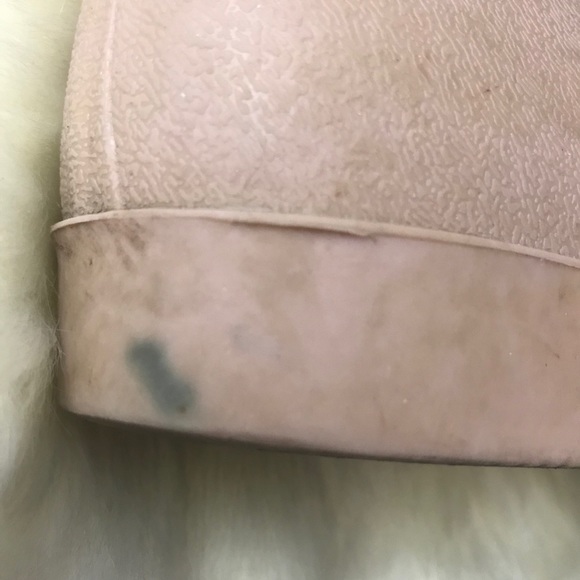 Taupe Lace-Up Rubber Booties - Picture 4 of 10